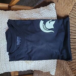 Gildan Performance Spartan Battalion, black, short sleeve T shirt, size M